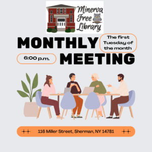 Board meeting the first Tuesday of the month at 6 p.m.