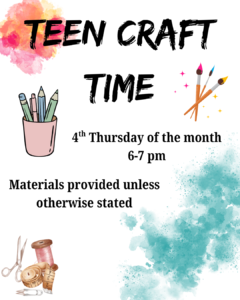Teen Craft Time @ Minerva Free Library