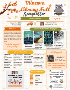 Fall newsletter describing events happening in the fall
